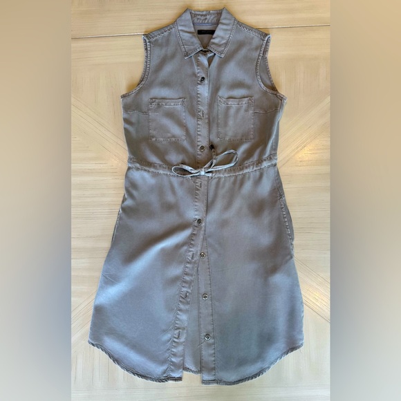 MAX JEANS Olive Green Shirt Dress – XS – 100% Tencel - Picture 5 of 16